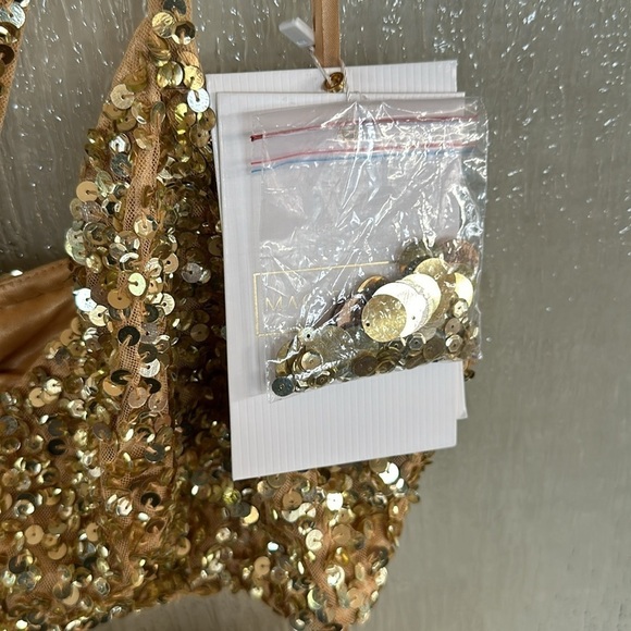 Mac Duggal Thin Strap Cut Out Gown With Ombre Sequins size 10 Sold out size! - Picture 10 of 15